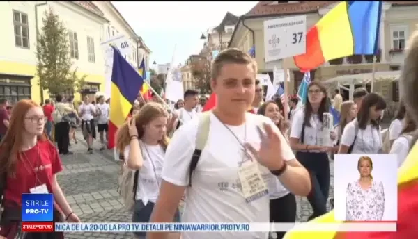 Tinerii Ortodocși petrec timp de 4 zile la Sibiu: rugăciuni, concerte și teatru în prima zi