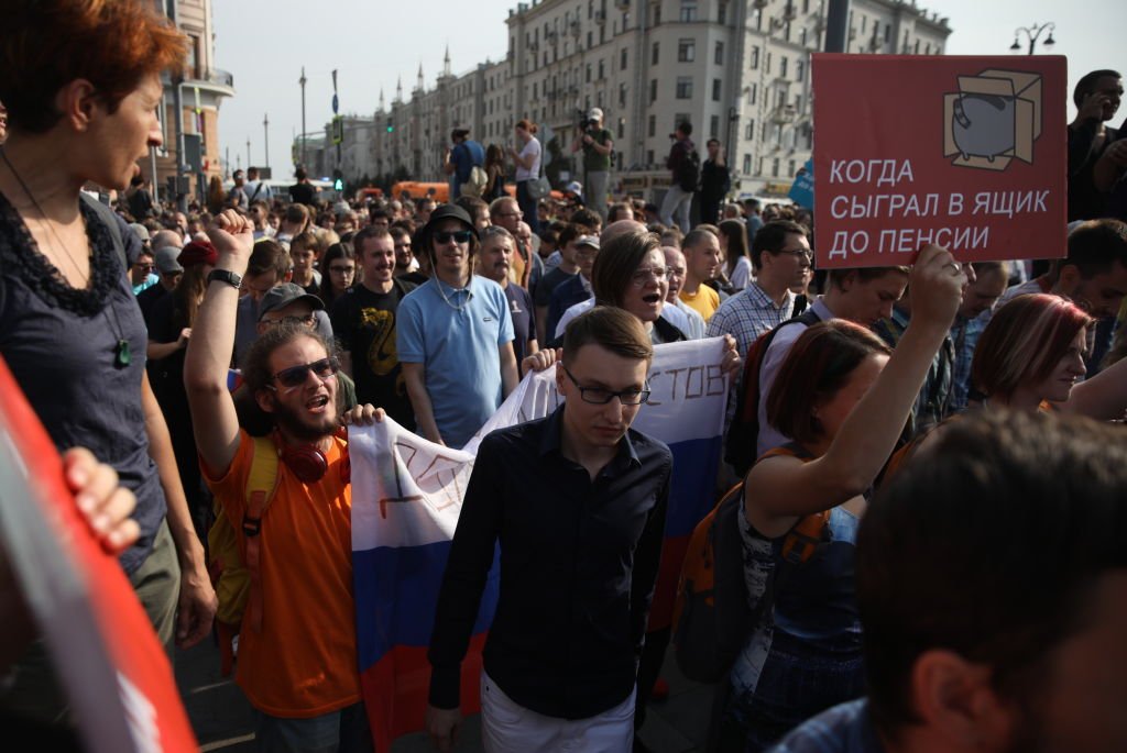 Protest in Rusia
