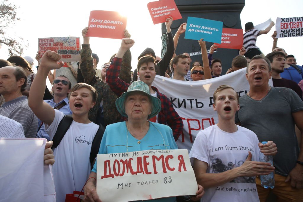 Protest in rusia