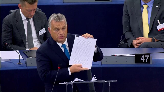 Gestul lui Viktor Orban după ce i-a numit "idioţi utili" pe popularii europeni