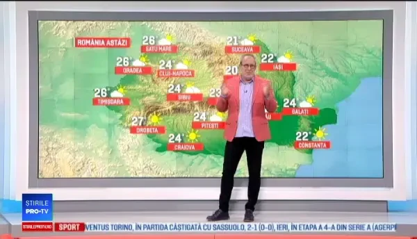 Vremea 17 septembrie 2018. Singurul loc din țară în care se vor înregistra ploi