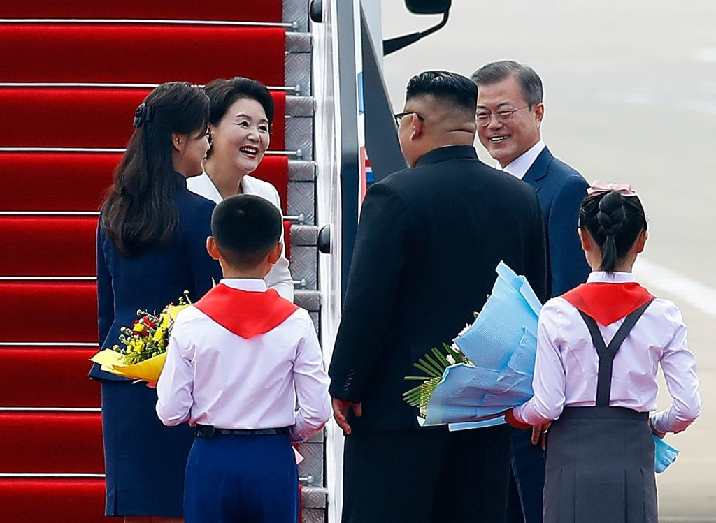 Kim Jong-un si Moon Jae-in