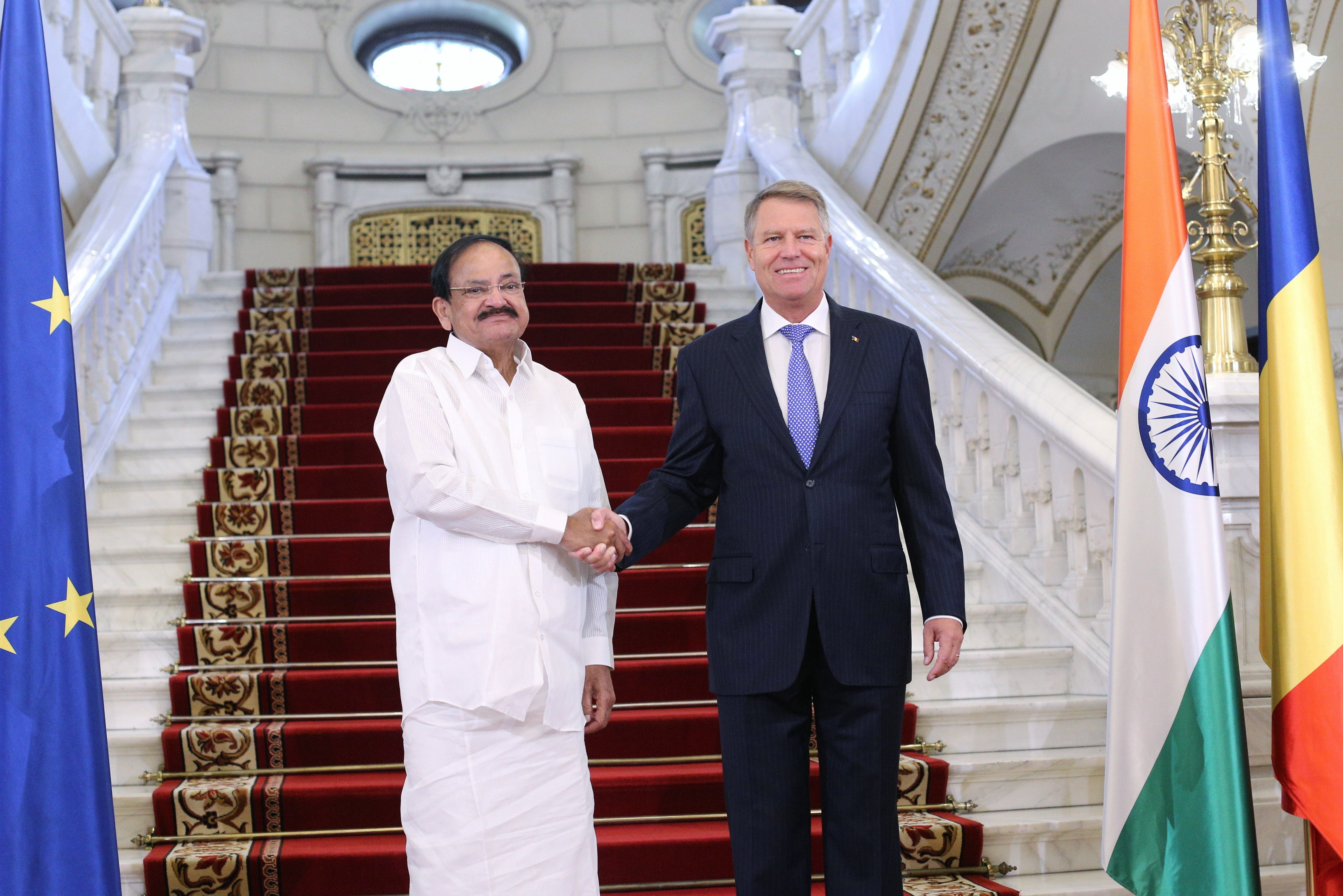 Vicepreşedintele Indiei, Venkaiah M. Naidu, a fost primit de preşedintele Iohannis