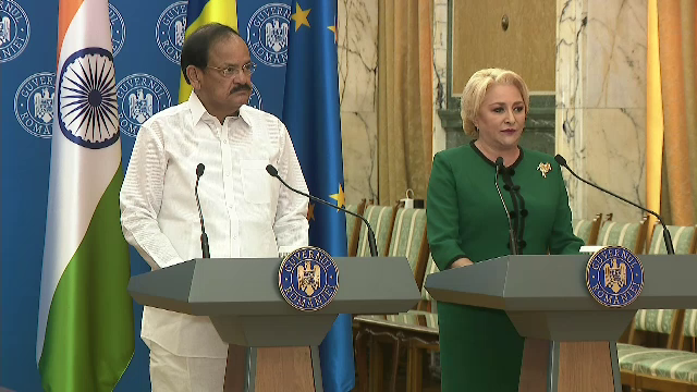 Dăncilă a vorbit despre ”contacte interumane” și ”impulsionarea turismului” la întâlnirea cu vicepreședintele Indiei