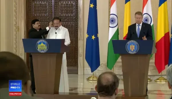 Vicepreşedintele Indiei, Venkaiah M. Naidu, a fost primit de preşedintele Iohannis