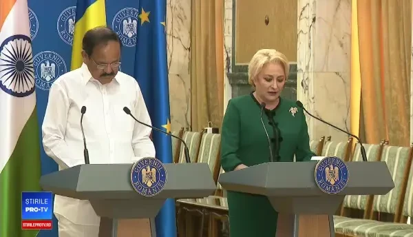 Dăncilă a vorbit despre ”contacte interumane” și ”impulsionarea turismului” la întâlnirea cu vicepreședintele Indiei