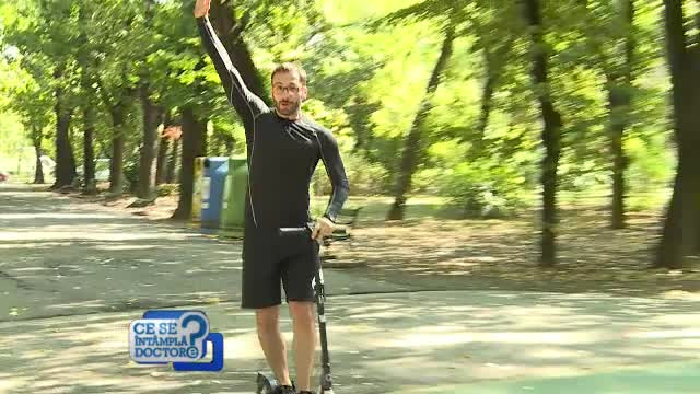 Daniel Nițoiu explică avantajele folosirii trotinetei în București: ”Sănătate și corp frumos”