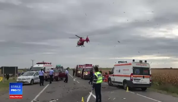 Accident cu 6 victime în Călimănești. Planul roșu a fost activat