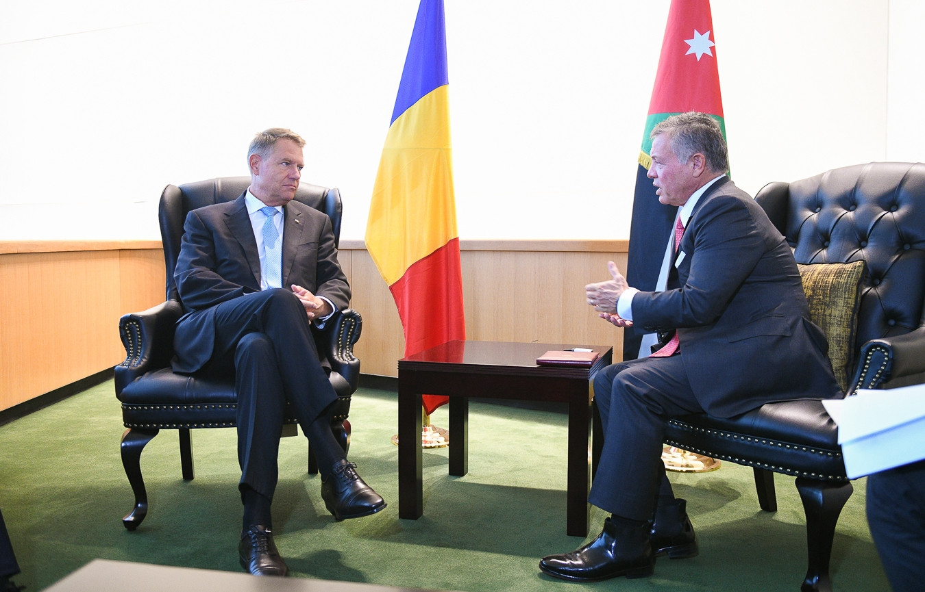 Preşedintele Klaus Iohannis s-a întâlnit cu regele Abdullah al II-lea al Iordaniei. Discuțiile purtate