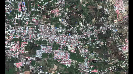 Imagini din satelit înainte și după tsunami. Un sat a fost ras de pe suprafața pământului