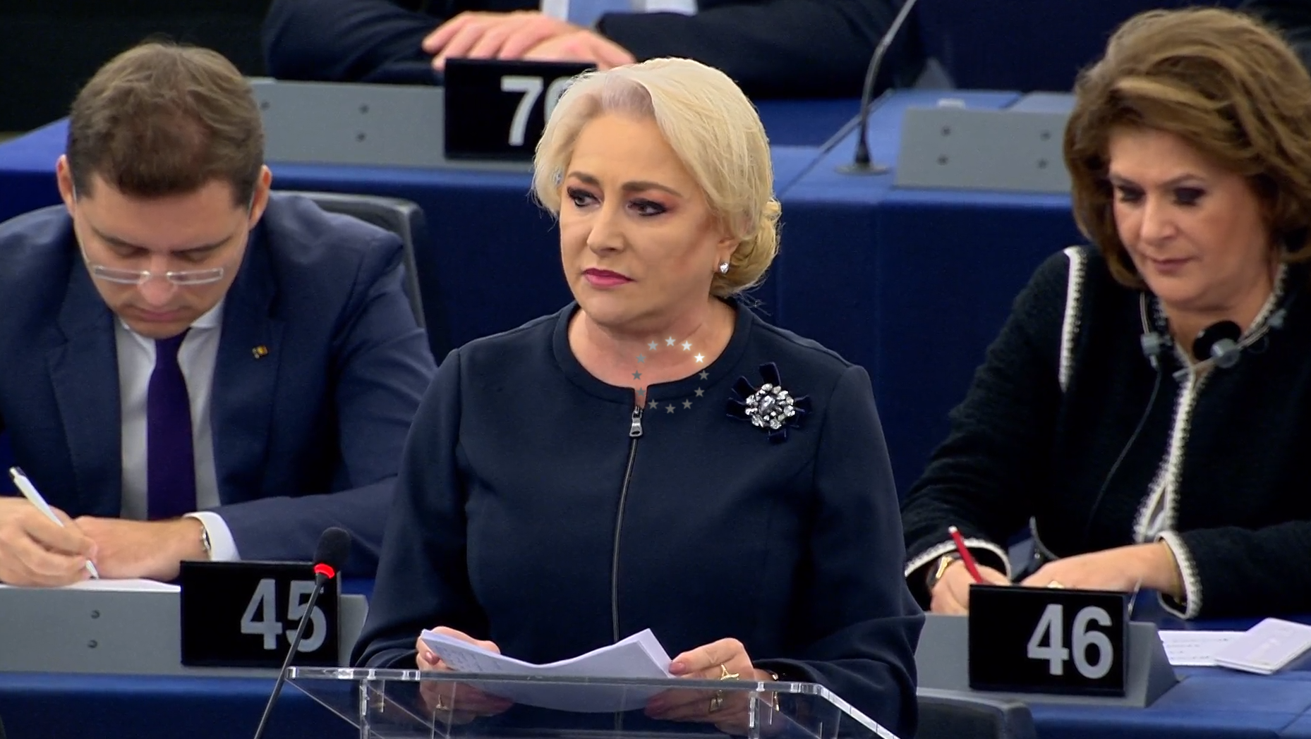 Mesaj dur al premierului Dăncilă în Parlamentul European: ”Nu am venit să dau socoteală”