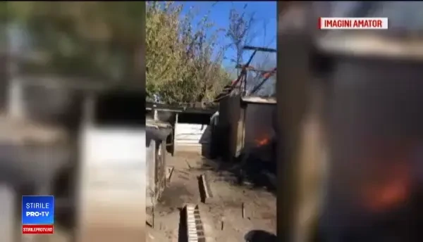 Incendiu într-o gospodărie din Galați. O bătrână a ajuns la spital