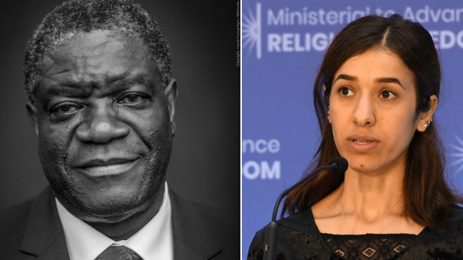 Premiul Nobel pentru Pace 2018 a fost câștigat de un medic și o tânără victimă a abuzurilor ISIS