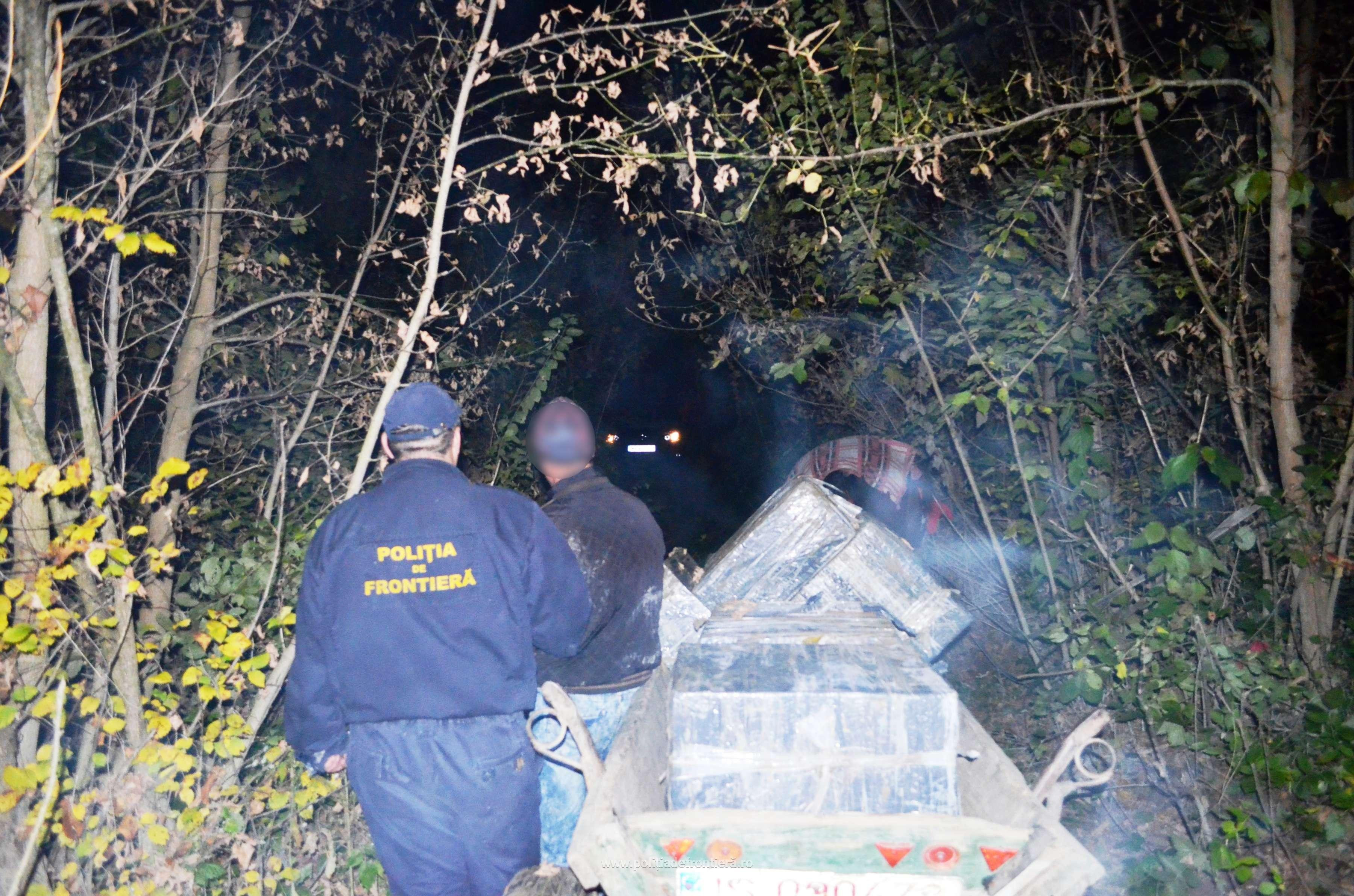 Bărbat prins cu o căruţă cu 5.000 de pachete de ţigări. Explicaţia bizară pe care a dat-o