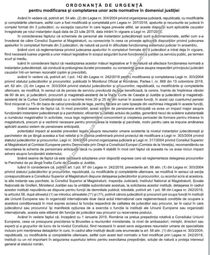 OUG Legile Justitiei