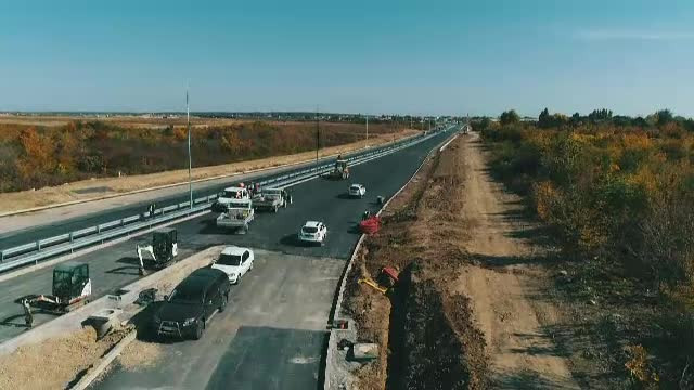 Prima autostradă urbană, "aproape gata", cu o întârziere de 2 ani. IMAGINI EXCLUSIVE