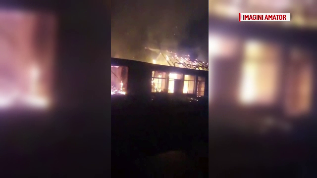 Un magazin din Brăila, distrus de un incendiu în mijlocul nopții