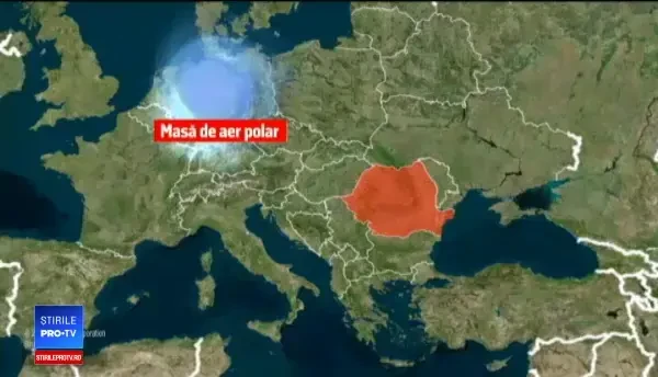 România, lovită de un val de aer polar. Ninsori în jumătate de țară