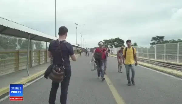 Ciocniri între migranți și polițiștii mexicani. Autoritățile au folosit gaze lacrimogene