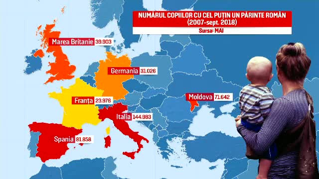 Românii au făcut copii în toată lumea în ultimii 10 ani, în timp ce populația țării e tot mai îmbătrânită