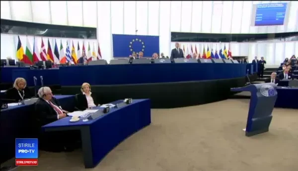 Discursul lui Iohannis în Parlamentul European: Românii și-au făcut auzită vocea ca să apere statul de drept