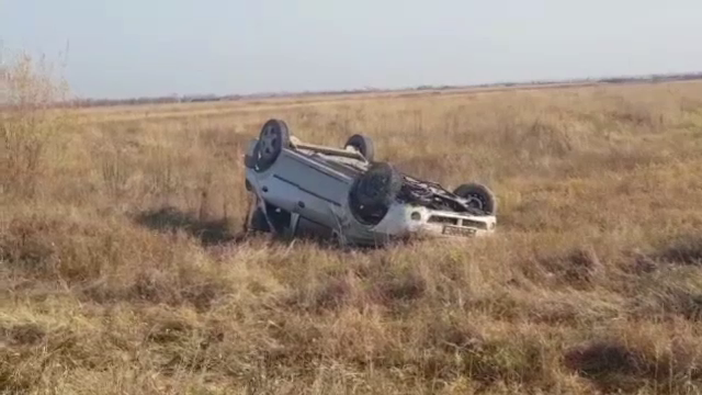 Un șofer s-a răsturnat cu mașina pe câmp, în Dâmbovița. Reacția martorilor