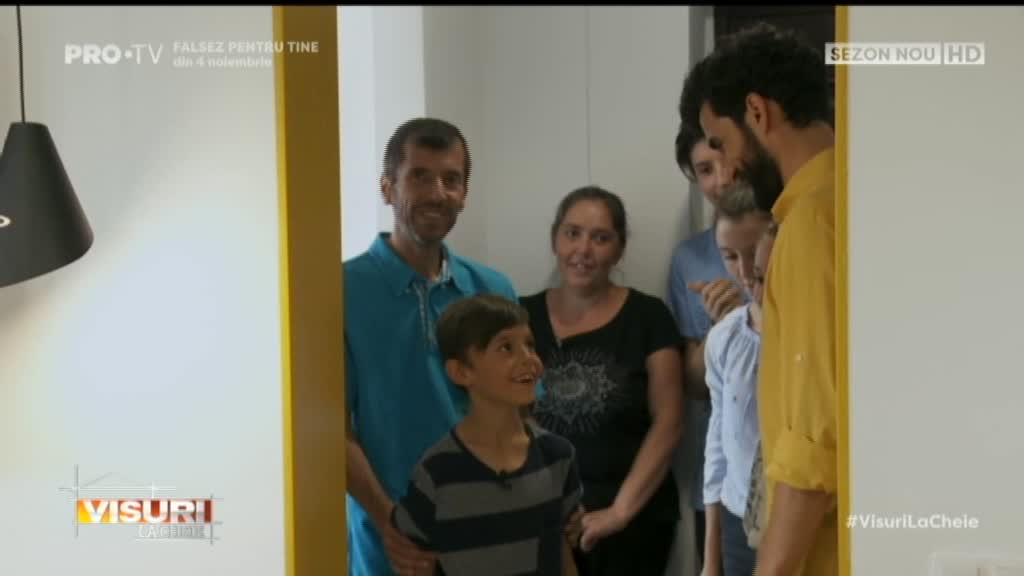 Locuința minunată, oferită de ”Visuri la cheie” unei familii nevoiașe, cu 7 copii