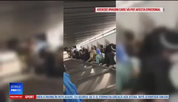 Groază la metroul din Roma. O scară rulantă s-a stricat, zeci de oameni au fost răniți. VIDEO