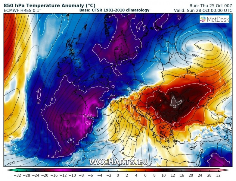 Anomalii meteo în Europa. Ce se întâmplă cu vremea în România în următoarele zile