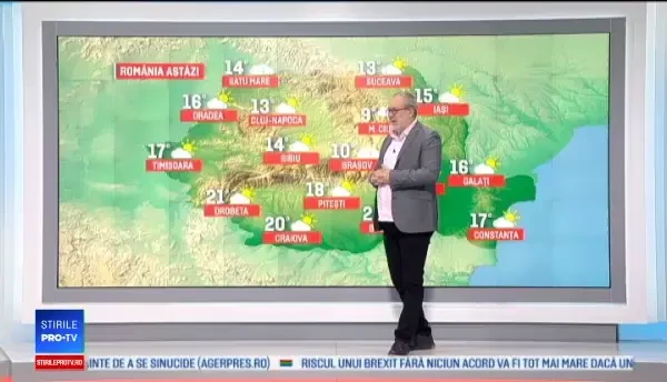 Vremea 26 octombrie 2018. Temperaturi neobișnuit de mari, după trecerea valului de aer polar