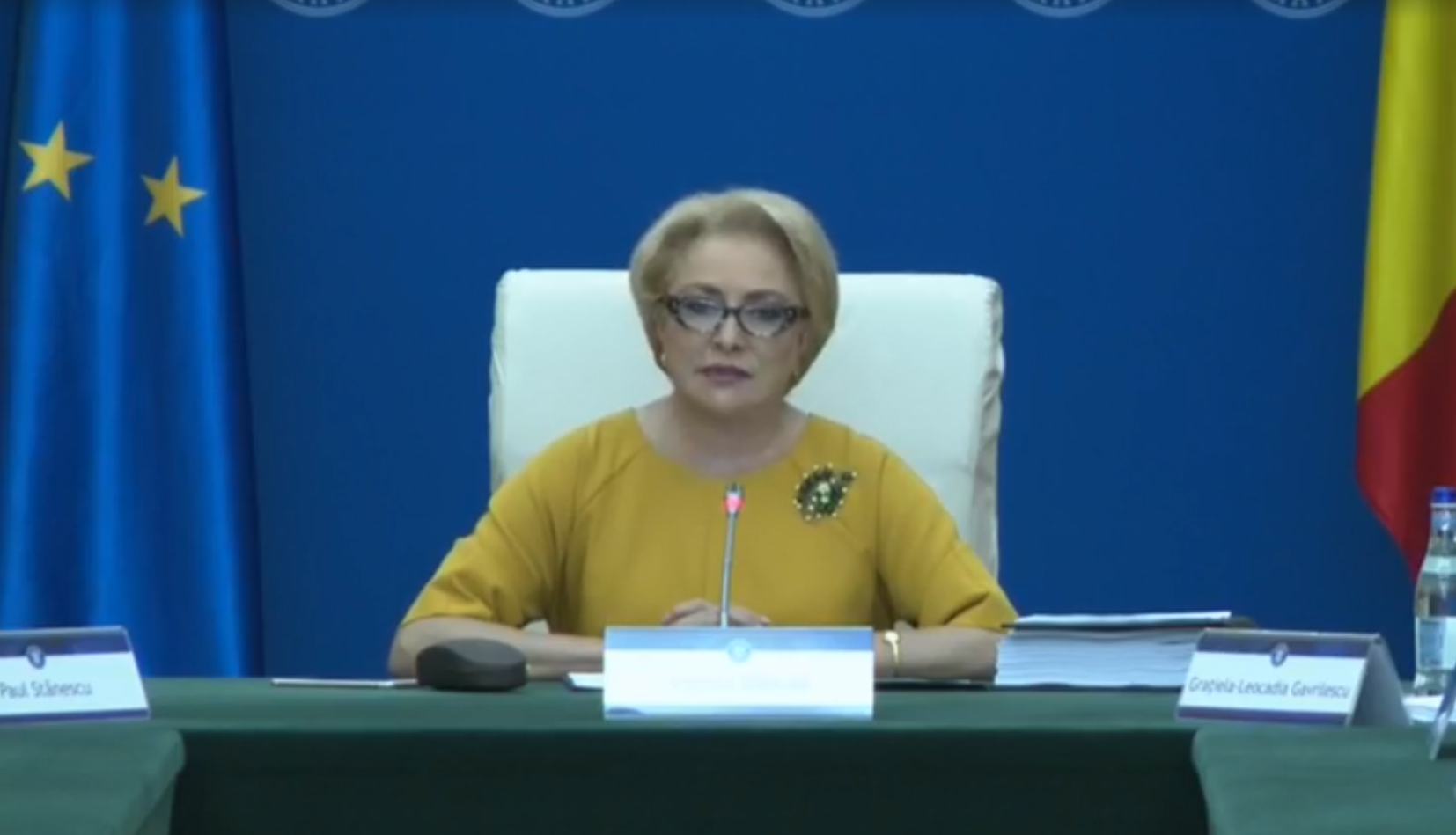 Discursuri copy-paste susținute de Viorica Dăncilă la o zi distanță. VIDEO