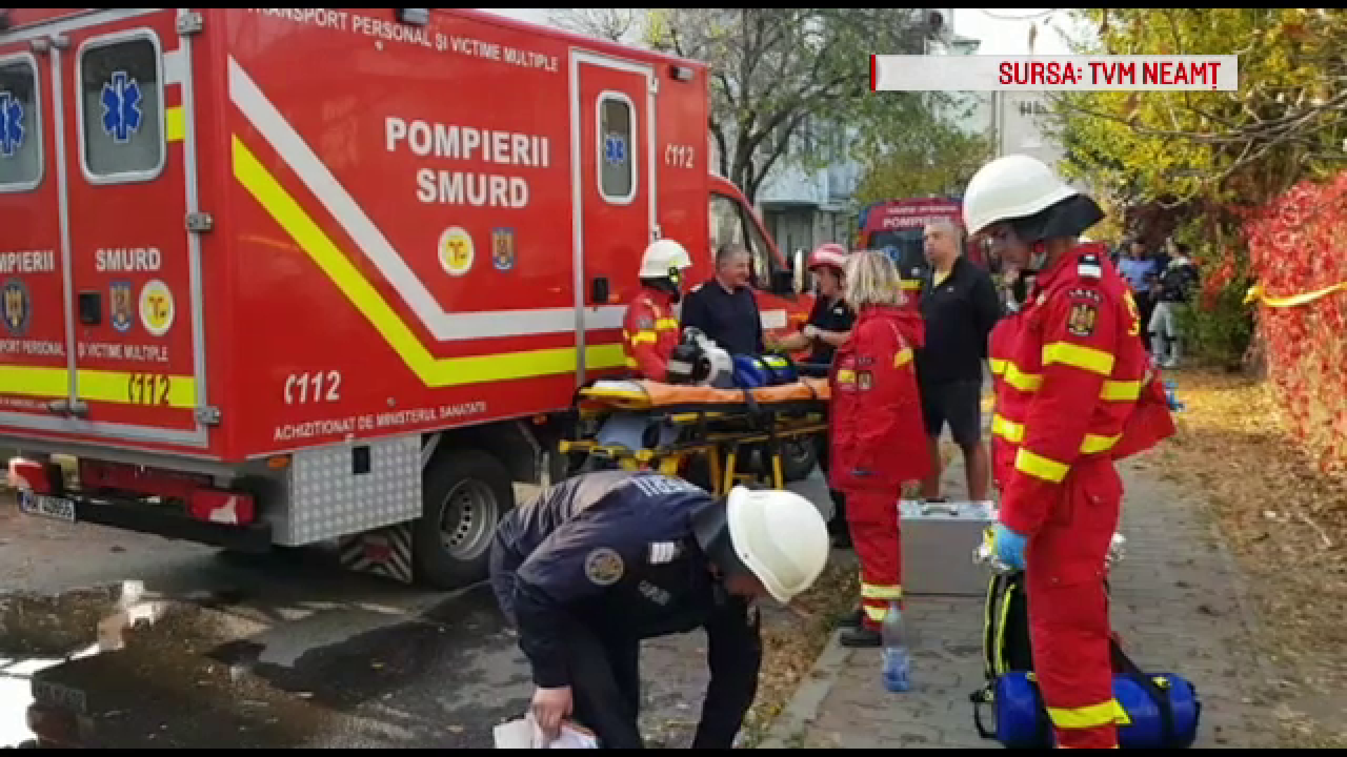 Tânărul ars în explozia din Piatra Neamţ va fi transferat în Belgia cu un avion al MApN