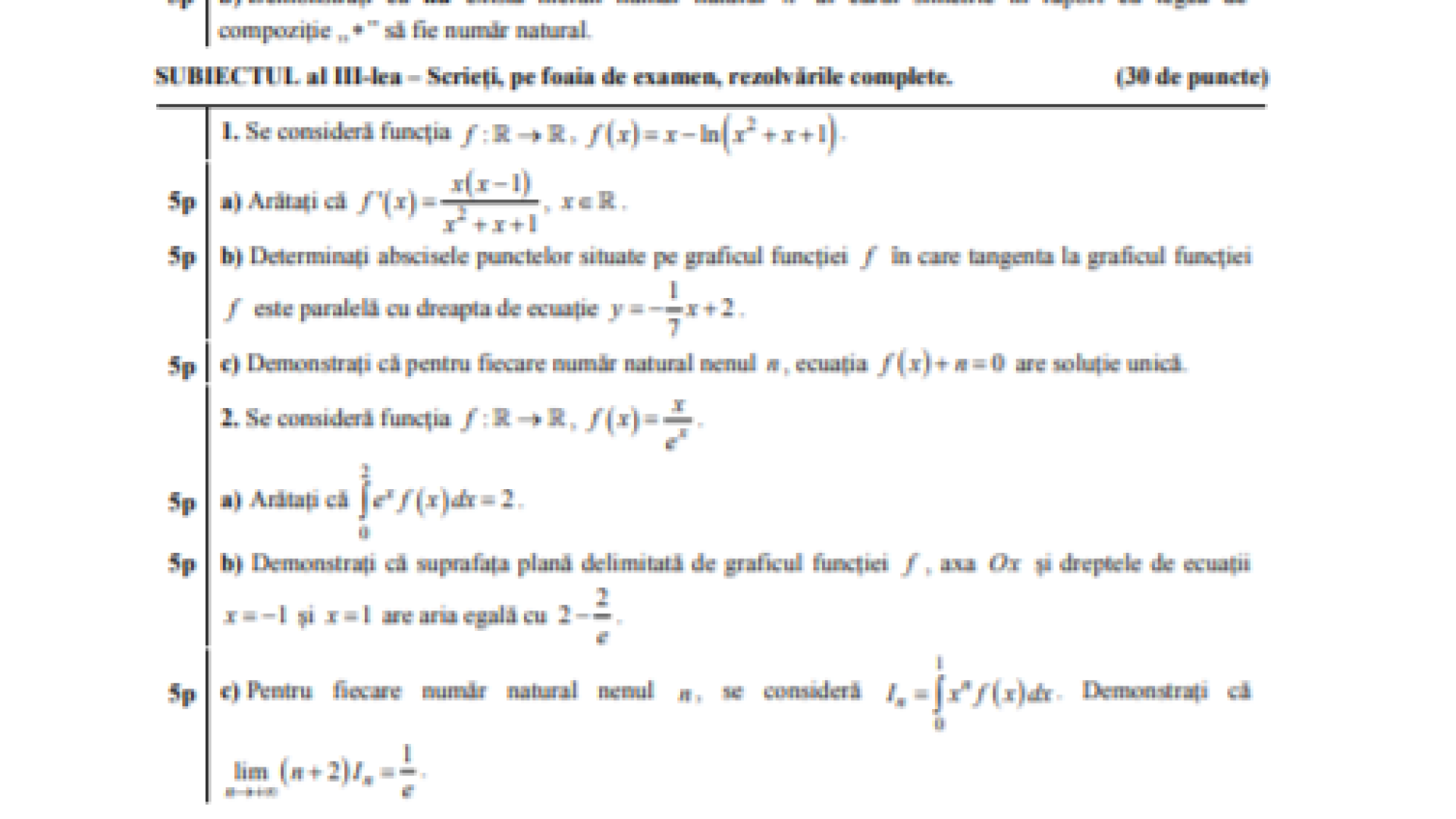 subiect matematica 2019