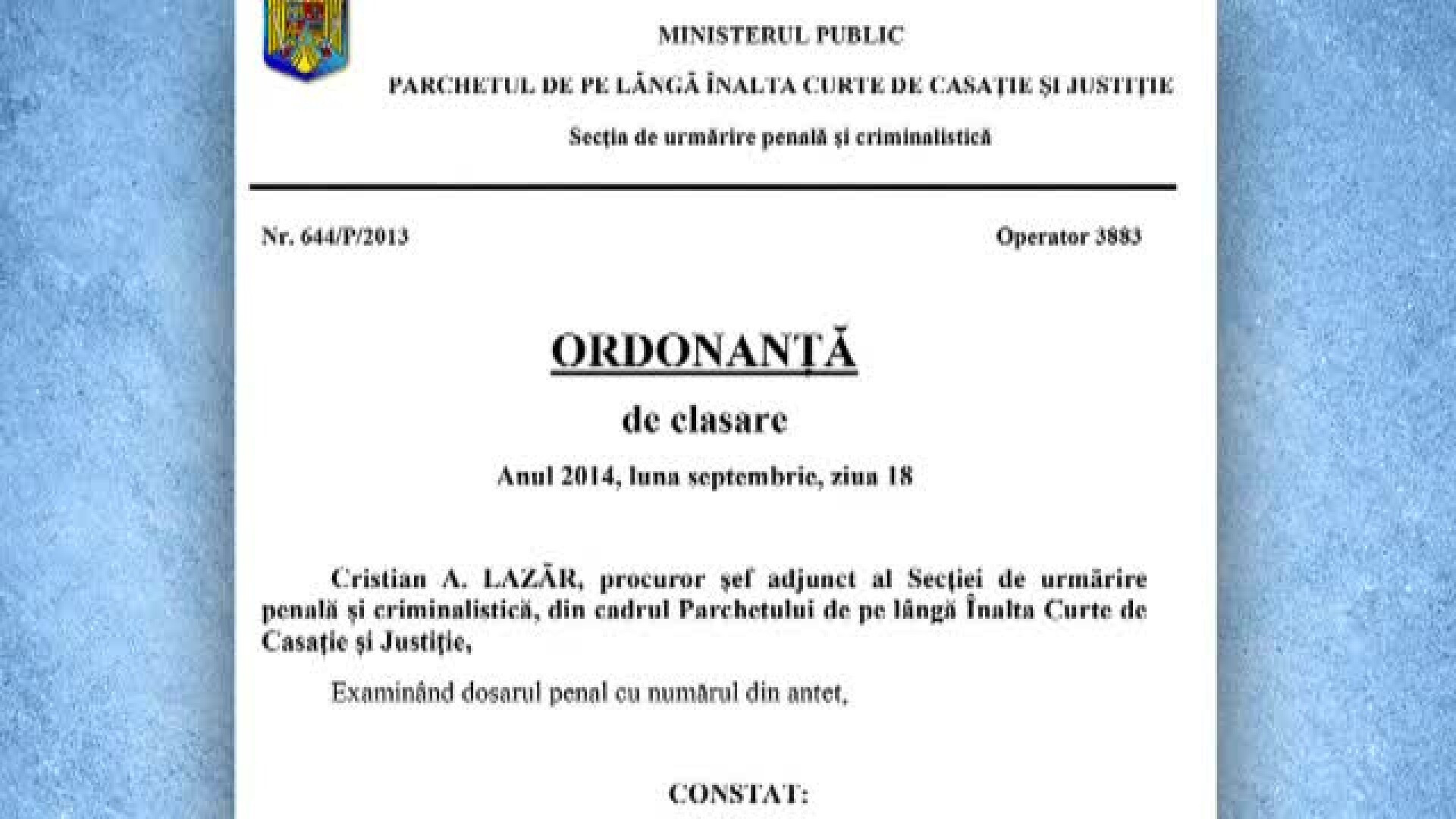 Tudorel Toader susține că nu a confundat ”Lazării”. ”Nu sunt în eroare”