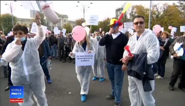 Avertismentul serios dat de medicii veterinari care au protestat, vineri, în Capitală
