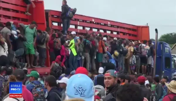 O a doua caravană cu migranți se îndreaptă spre SUA. 7.000 de soldați americani, mobilizați la graniță