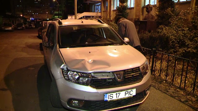 Pietoni loviți de un șofer, pe trecerea de pietoni. O femeie, rănită la cap