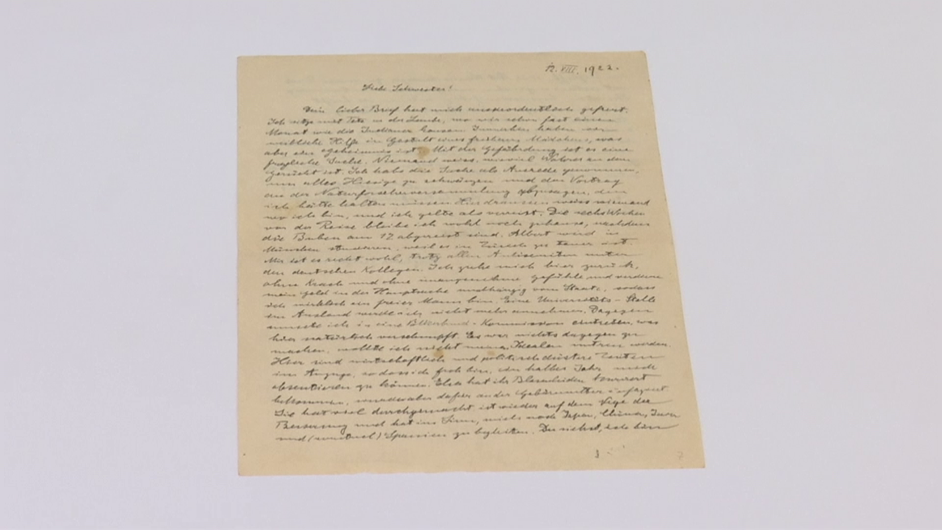 Scrisoare Albert Einstein