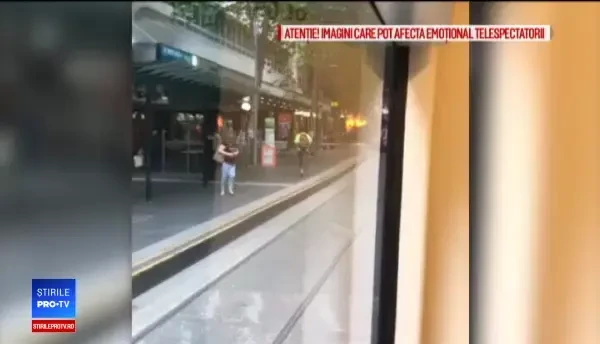 Primele informații despre identitatea atacatorului din Melbourne. Momentul în care se luptă cu polițiștii