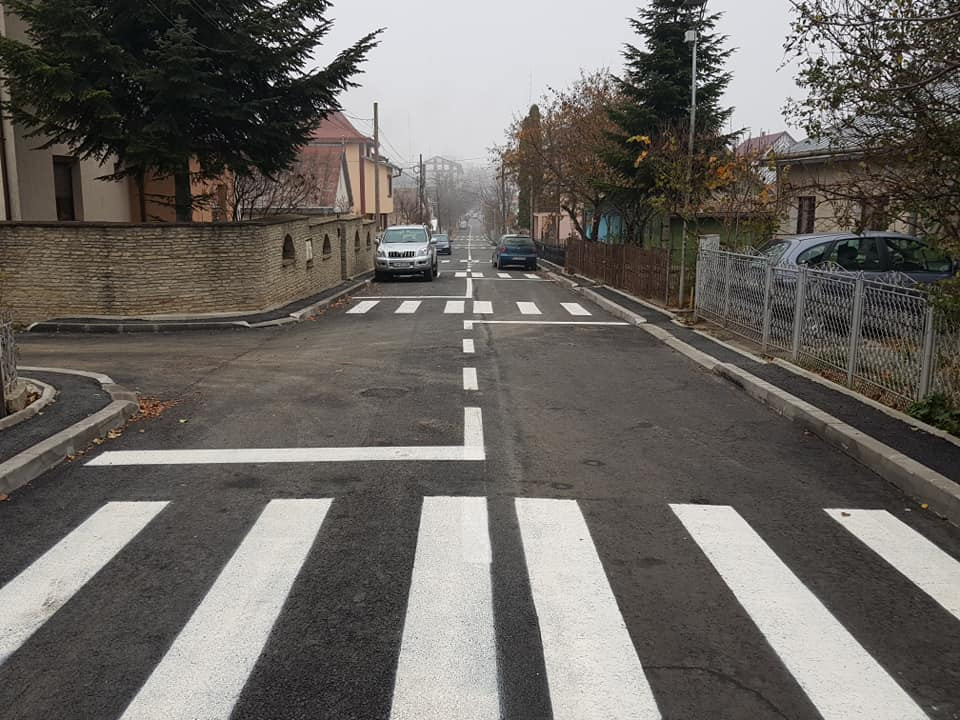 Nouă ”zebre” pe o distanță de 300 de metri, pe o stradă înfundată, în Suceava. FOTO