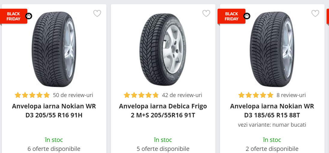 Mii de mașini vor fi echipate cu anvelope de la eMAG, după marile reduceri de Black Friday. Vezi ofertele