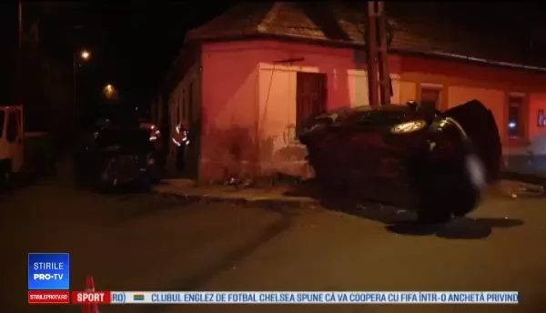 Impact violent într-o intersecție din Timișoara: ”A venit cu 120 km la oră”