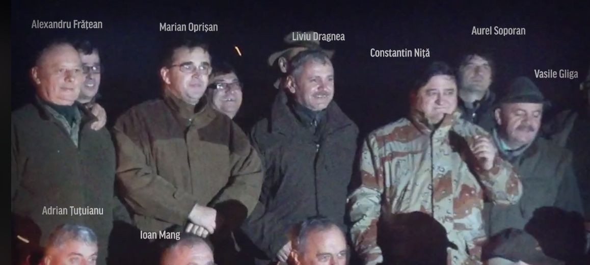 RISE PROJECT prezintă imagini cu Liviu Dragnea, la vânătoare alături de persoane din conducerea Tel Drum
