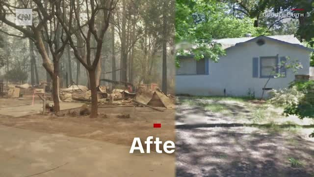 74 de morți si 1.000 de dispăruți după incendiul din California. Imagini înainte și după tragedie