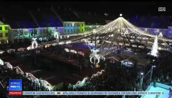 Reacţia unor turişti străini ajunşi prima dată la târgul de Crăciun din Sibiu