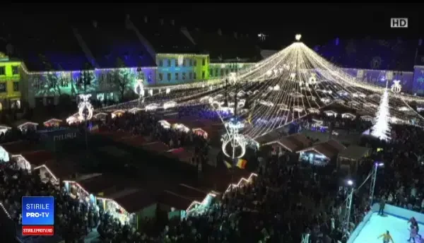 Reacţia unor turişti străini ajunşi prima dată la târgul de Crăciun din Sibiu