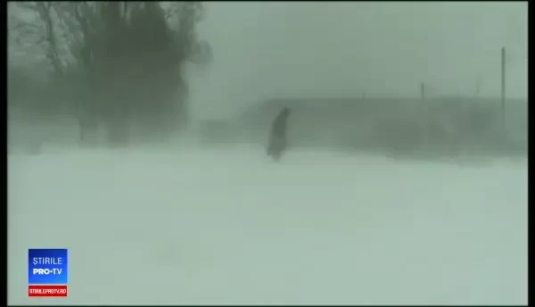 Valul de frig a provocat două decese și haos în trafic. Vremea rea se menține în 13 județe