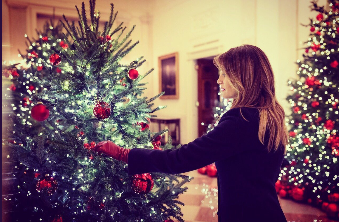 Melania Trump a adus magia Crăciunului la Casa Albă