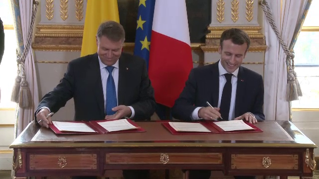 Franța sprijină România pentru aderarea la Schengen. Declarația semnată de Macron