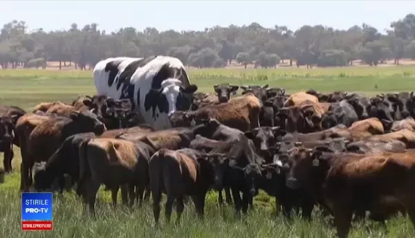 Boul care a scăpat de abator datorită dimensiunilor sale